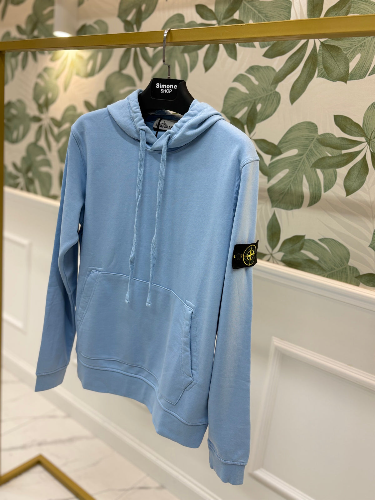 Felpa con cappuccio stone island